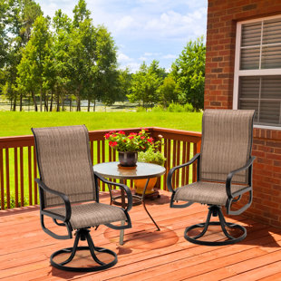 Wayfair swivel patio discount chairs